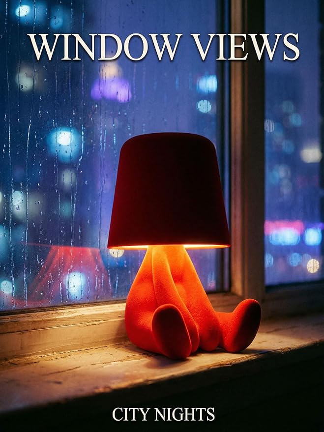 Bedside Touch Control Table Lamp, Golden Decor Thinker Statue LED Table Lamp with USB Port, 3 Way Dimmable Modern Night Light Nightstand Lamp for Home Living Room Office Shelf Decor (red-C)