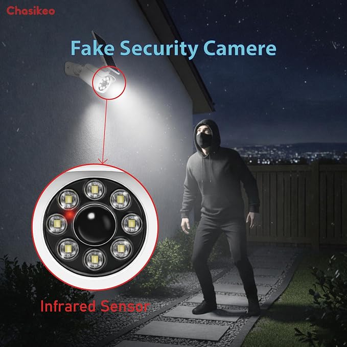 Solar Motion Light Outdoor, Solar Spotlight with Motion Sensor, IP67 Waterproof Solar Power Security Light, 360° Rotatable for Garden, Yard, Pathway, Fence, Driveway, 1200LM(1 Pack, White)
