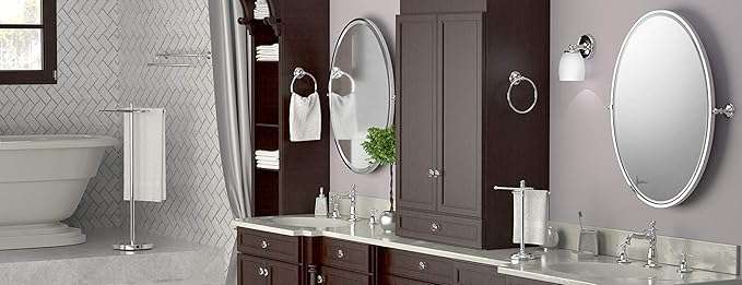 Gatco 1640 Sconce, Single, White/Wall Mounted 6" H x 4.50" W Bathroom Vanity One Sconce Lighting Fixture