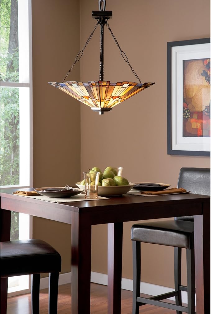 Quoizel Inglenook 3-Light Valiant Bronze Pendant Light