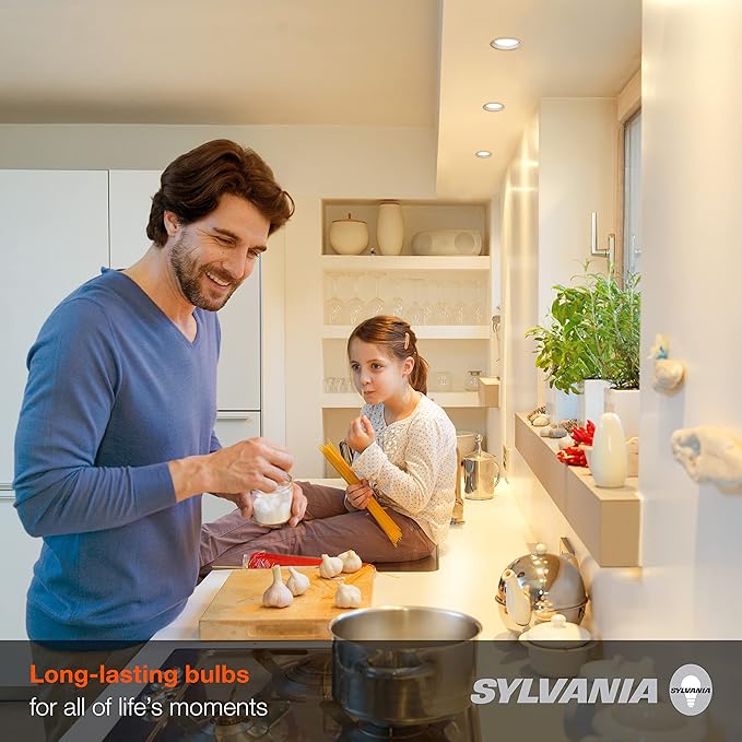 Sylvania BR30 LED Flood Light Bulb, 100W = 17W, Dimmable, 10 Year, Medium Base, 1450 Lumens, 2700K, Soft White - 4 Pack (40070)