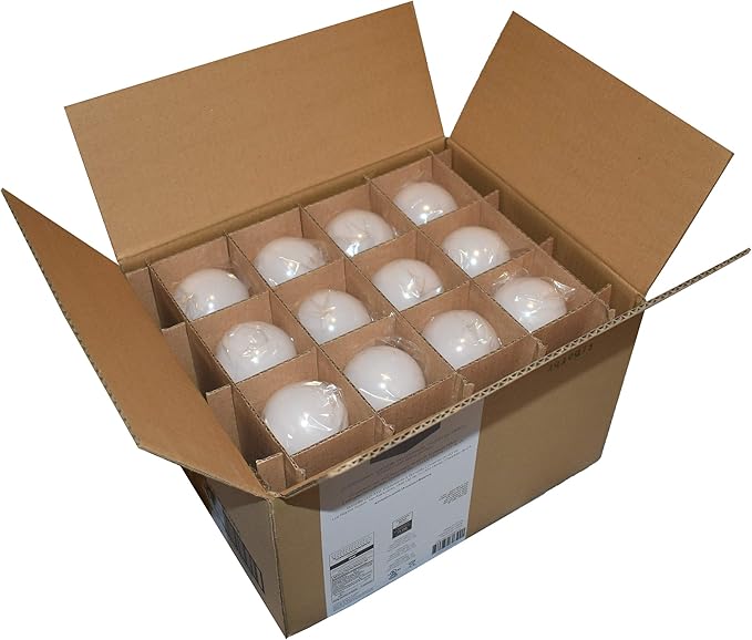 Amazon Basics A19 LED Light Bulbs, 60W Equivalent, Soft White 2700K, Non-Dimmable, Energy Efficient 9W, E26 Standard Base, 10,000 Hour Lifetime, 24-Pack