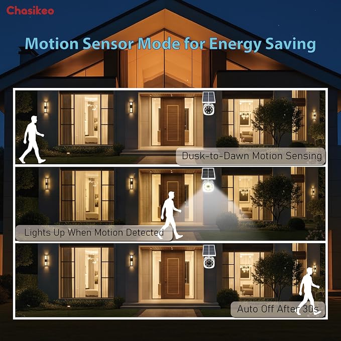 4 Pack Solar Motion Lights Outdoor, Solar Spotlights with Motion Sensor, IP67 Waterproof Solar Power Security Lights, 360° Rotatable for Garden, Yard, Pathway, Fence, Driveway, 1200LM (White)