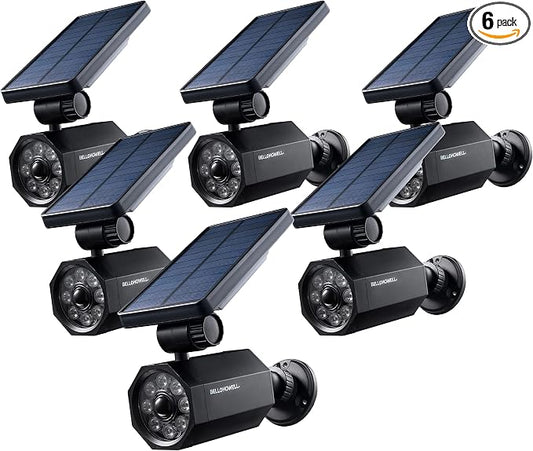 Bell+Howell Bionic Spotlight Motion Solar Spot Lights Outdoor Waterproof, Solar Landscape Lights, Outdoor Solar Yard Lights Weather Resistant, Super Bright LED Lights, for Garden, Lawn As Seen On TV