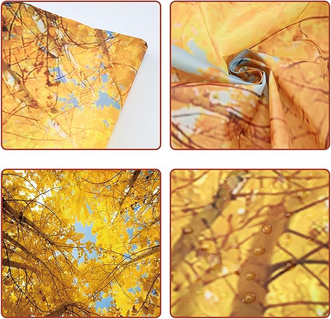 ANGSYLTH 2 x 2 Feet Fluorescent Light Covers - 4 Pcs Covers for Ceiling Lights, Magnetic Light Filters for Classroom, Office, Hospitals, Home (Autumn & Sunset)