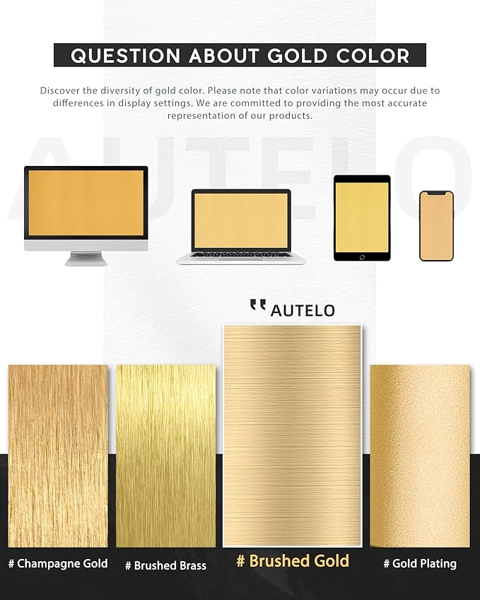 AUTELO Gold Pendant Lights, 1-Light Pendant Lights Kitchen Island in Brushed Gold Finish with Clear Globe Glass, Mid Century Pendant Light Fixtures, Gold Hanging Lights for Kitchen Island H9376 CLBG