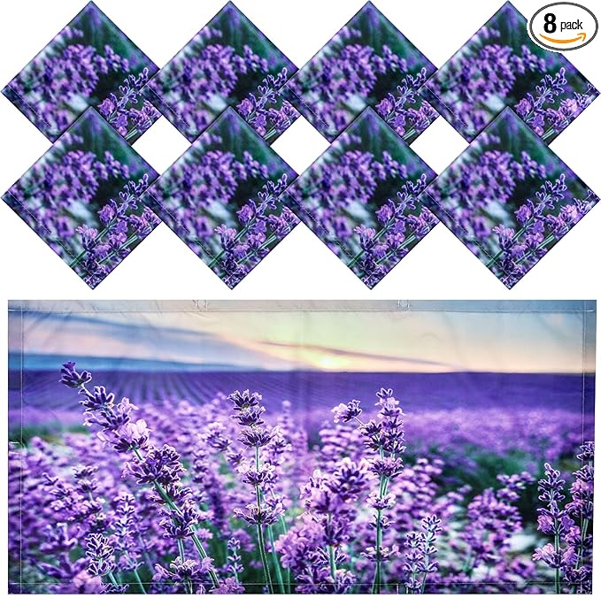 Patelai 8 Pack Fluorescent Light Covers for Classroom Ceiling 4 x 2 Feet Magnetic Light Covers Filter for Office School Drop Ceiling Supplies(Lavender)