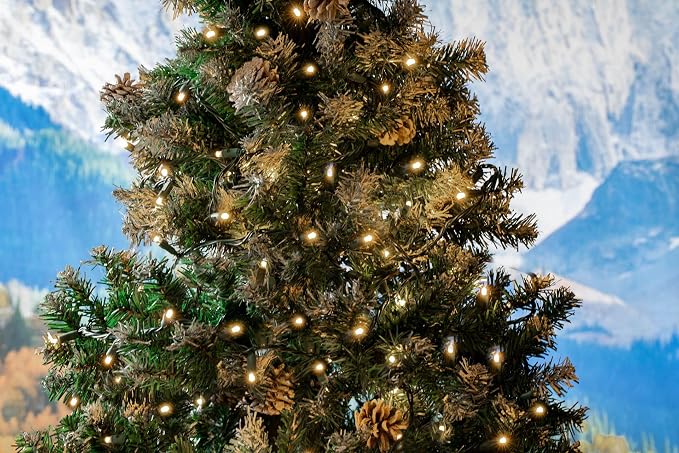 Novelty Lights 11.5 Feet 35 LED String Light, Warm White on Green Wire, 4" Spacing Short Fairy Lights, Connectable End-to-End, UL Listed for Indoor/Outdoor