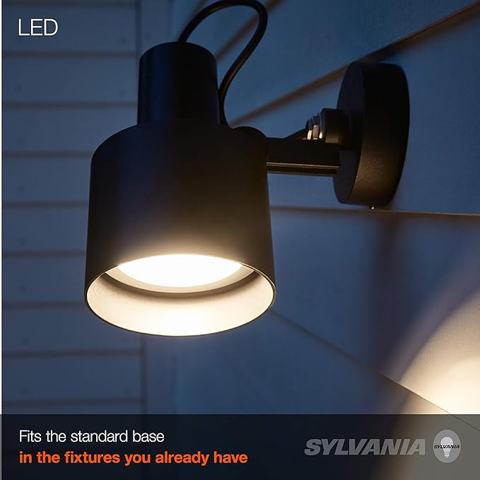 Sylvania LED Flood BR30 Light Bulb, 100W Equivalent Efficient 17W, Dimmable 2700K, Soft White - 1 Pack (40288)
