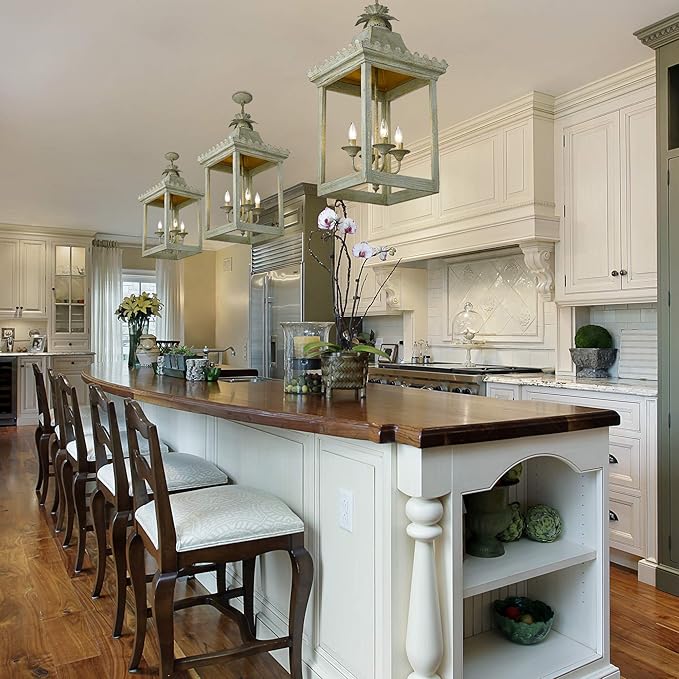 Golden Lighting Finley 4 Light Pendant Vintage Sage- Pendant Light, Pendant Lights, Ceiling Light, Pendant Light Fixtures, Ceiling Light Fixtures, Hanging Light Fixture,