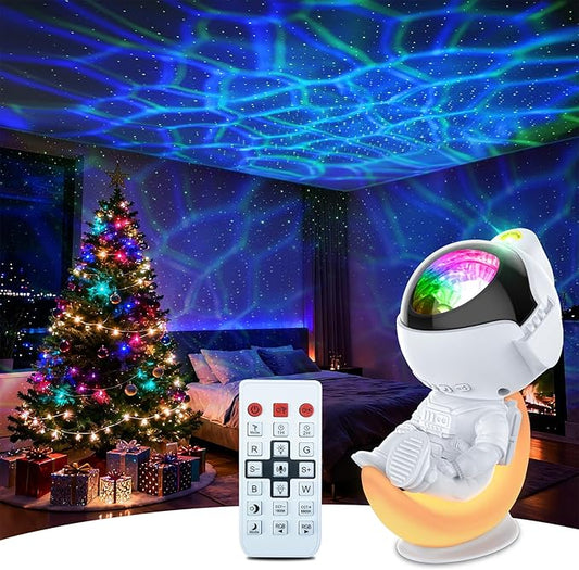 Rossetta Astronaut Galaxy Projector Night Light with Timer and Remote, Kids Adults Room Decor, Party, Gifts for Christmas, Birthdays