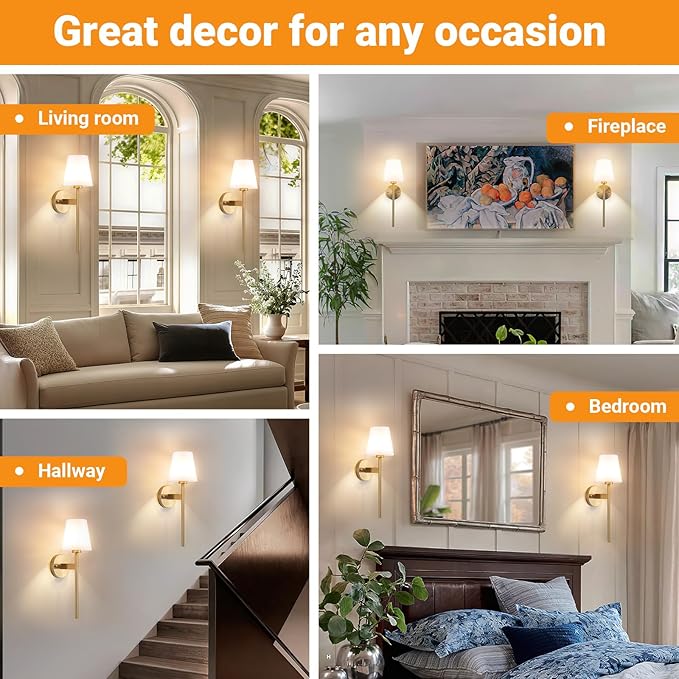 Battery Operated Wall Sconces Set Of 2, Wireless Battery Wall Light With 10000mAh RGB Rechargeable Magnetic Bulb, Rechargeable Wall Sconce With Remote Control For Bedroom, No Electrician Required