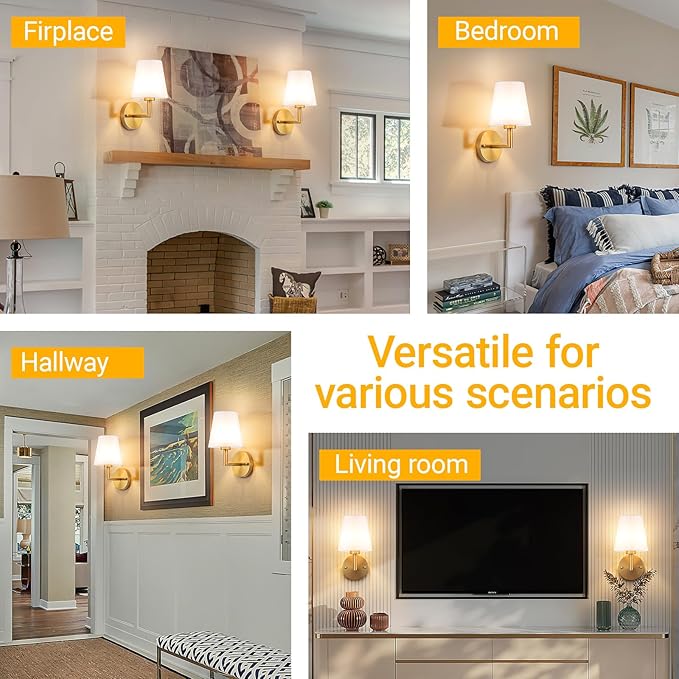 Nekhung Battery Operated Wall Sconces Set of 2, Wireless Wall Light with 10000mAh RGB Dimmable Magnetic Bulb, Rechargeable Wall Sconce with Remote Control for Bedroom Living Room