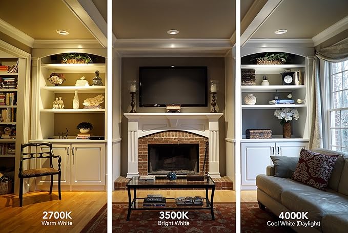 Lithonia Lighting Brushed Nickel 4-Ft LED Flush Mount Light for Kitchen | Attic | Basement | Home, 4000K, 36W, 3400 Lumens