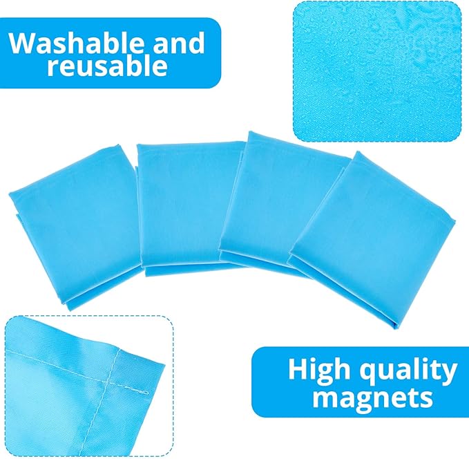 Hortsun 12 Pcs Fluorescent Light Covers 2 x 4 ft Classroom Ceiling Light Cover Magnetic Filters Fluorescent Diffuser Covering for Classroom Office Hospital Drop Ceiling(Blue)