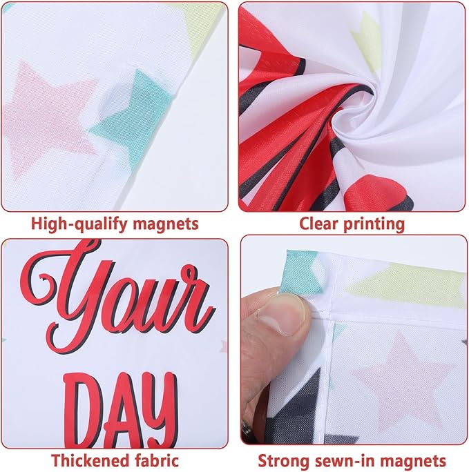 QOUBAI 6Pcs Fluorescent Light Covers, 4x2 Feet Magnetic Light Cover Fluorescent Light Shade Panel Positive Inspirational Ceiling Lights Filters for Office Classroom Home Drop Ceiling Colorful Confetti