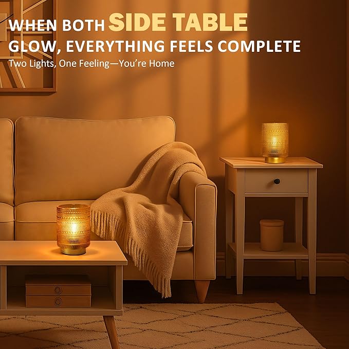2 Pack Battery Operated Decorative Aesthetic Lamp with Timer for Bedside,Small Cordless Table Lamps with LED Warm Bulb for Bookshelf/Entryway/Nightstand/Dorm/Coffee Table/Office Cubicle Decor(Golden)