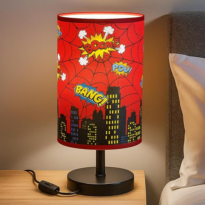 Glooglitter City Table Lamp 3 Colors Dimmable Lights 9.72 x 5.12 Inch Hero Night Light Skyscraper Building Bedside Lamps Decoration for Bedroom Desk Birthday Gifts for Christmas