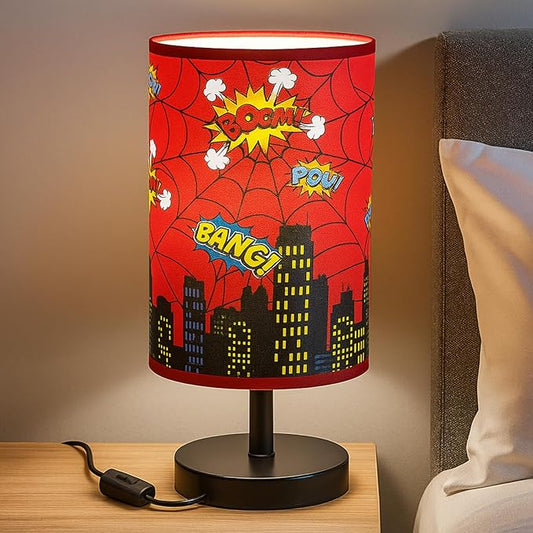 Glooglitter City Table Lamp 3 Colors Dimmable Lights 9.72 x 5.12 Inch Hero Night Light Skyscraper Building Bedside Lamps Decoration for Bedroom Desk Birthday Gifts for Christmas