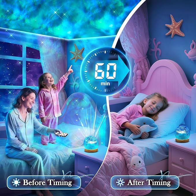 Northern Lights Projector Mood Lighting,18 Colors Aurora Light Projector for Bedroom,Dimmable Aura Light Projector/Ambient Lighting with Remote,Aesthetic Room Decor Gifts for Teen Girls Birthday Gift