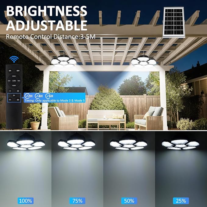 Solar Shed Light Indoor Outdoor, 156LED Solar Powered Motion Sensor Pendant Lights Daytime Available, IP65 Waterproof for Garden, Shed, Gazebo, Barn, Patio, Garage