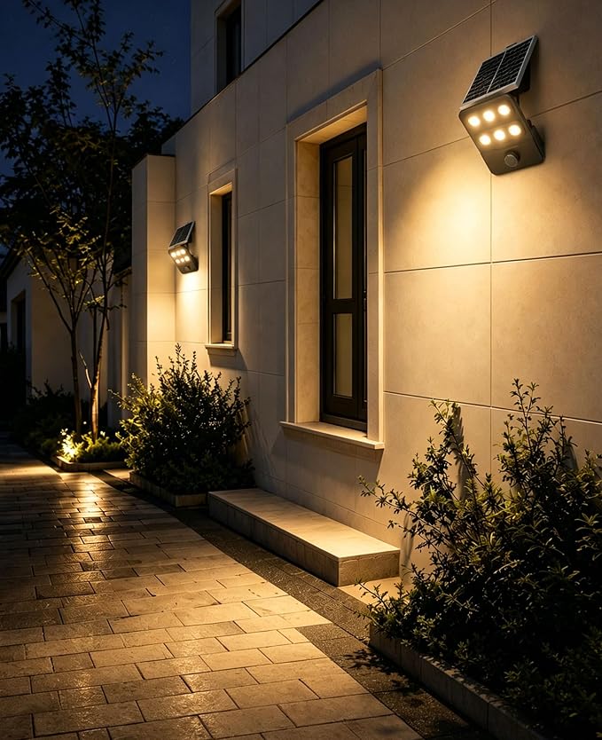 JAYNLT JX-10000W Solar Flood Lights Outdoor, 3000K/4000K/6500K Commercial Parking Lot Lights Dusk to Dawn,Motion Sensor Solar Powered Security Spot Lights, IP67 Waterproof, for Yard, Street, Garage