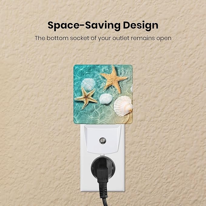 Night Light Plug-in Dusk to Dawn Smart Sensor White Led Nightlight for Bedroom Bathroom Kitchen Hallway Stairs Energy Efficient Decor Desk Lamp