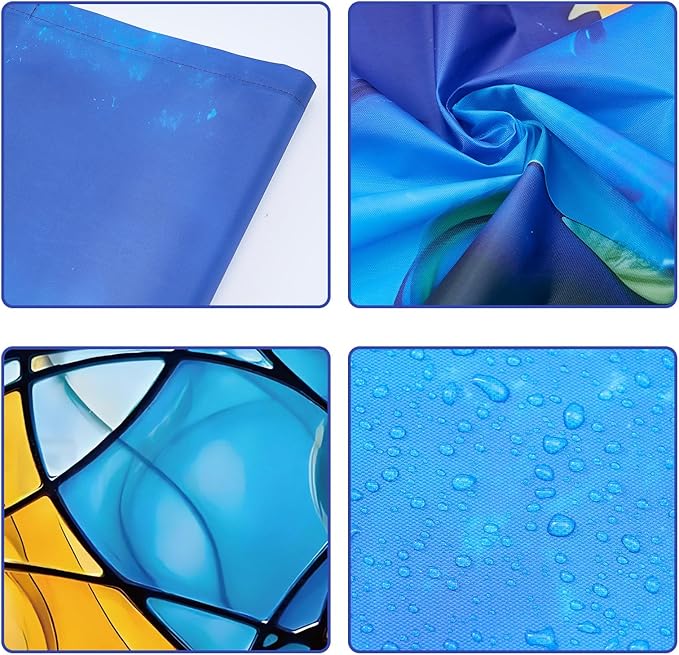 ANGSYLTH 8 Pcs Fluorescent Light Covers - 4 x 2 Feet Covers for Ceiling Lights, Magnetic Light Filters for Classroom, Office, Hospitals, Home (Colorful Art)