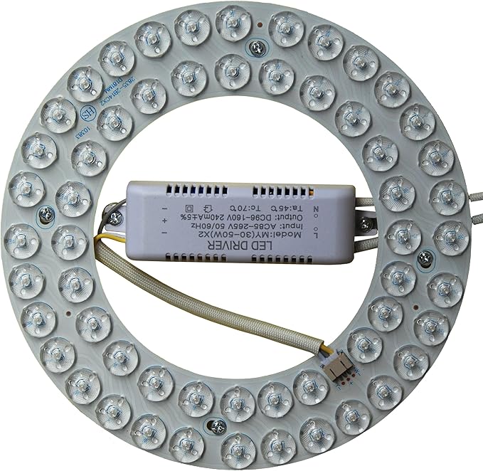 36W LED Light Kit Panel for Ceiling Fan Flush Mount Lights,Retrofit LED Light Engine Upgrade PCB Light Board, 3 Color Temperature