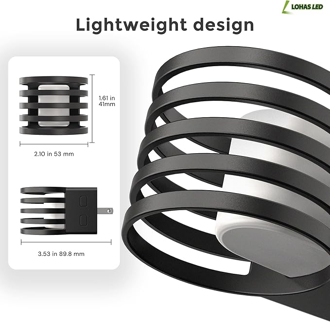 L LOHAS LED Night Light, 2 Pack 3CCT Night Lights Plug into Wall, Amber/3000K/5000K Adjustable Color Temperature Night-Lights, Dimmable Nightlight with Dusk to Dawn Sensor for Bedroom Hallway Bathroom