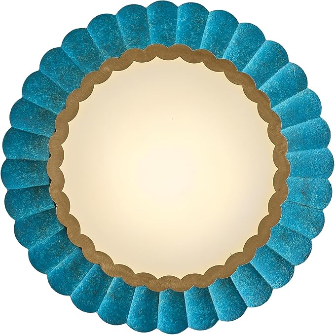 Parrot Uncle 19.7 Inch Close to Ceiling Light Fixtures Mid Century Art Deco Chandelier, Boho LED Ceiling Light Flush Mount for Bedroom, Living Room, Dining Room