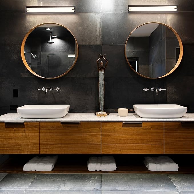 LED Vanity Light Bar, 29.75 in. Dimmable Bathroom Light Fixture Over Mirror, 24W Bathroom Wall Sconce Vanity Lighting, Oil Rubbed Bronze Bath Wall Lamp, Warm White 3000K, ETL Listed