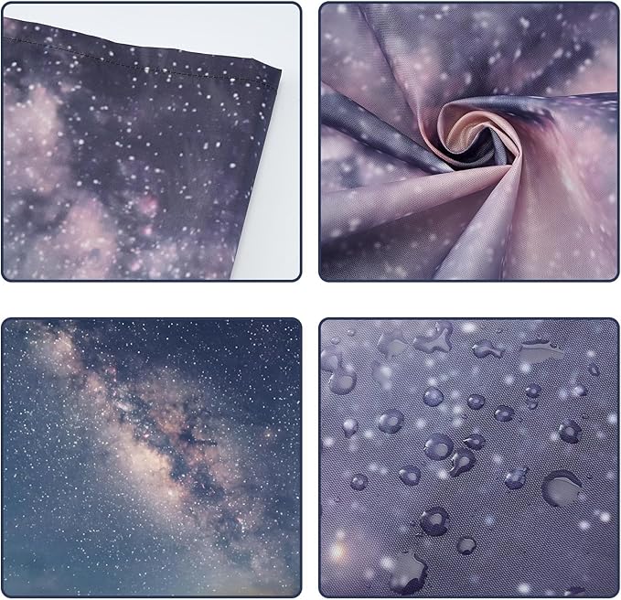 ANGSYLTH 2 x 2 Feet Fluorescent Light Covers - 4 Pcs Covers for Ceiling Lights, Magnetic Light Filters for Classroom, Office, Hospitals, Home (Starry Sky)