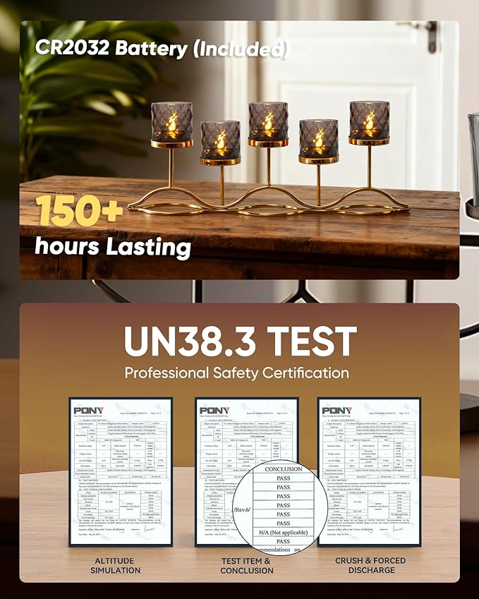 Homemory 2" x 2" Acrylic Votive Candle Holders with Auto Timer Flameless Led Tealight, Battery Powered Fake Electric Candles for Wedding Centerpiece, Table, Christmas Decor (12Pack, Gray Base)