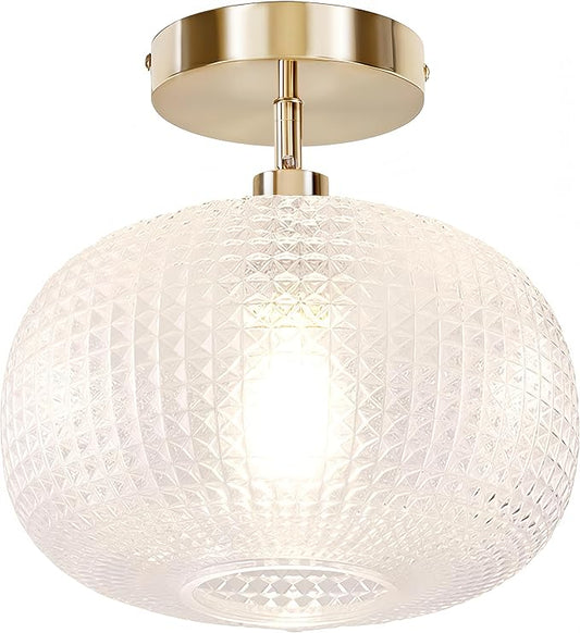 Semi Flush Mount Ceiling Light,Hallway Light Fixtures,Vintage Light Fixtures,Kitchen Lighting Fixtures Ceiling,Globe Glass Light Fixture,Closet Light Fixture,Hanging Light Fixture for Bedroom Porch
