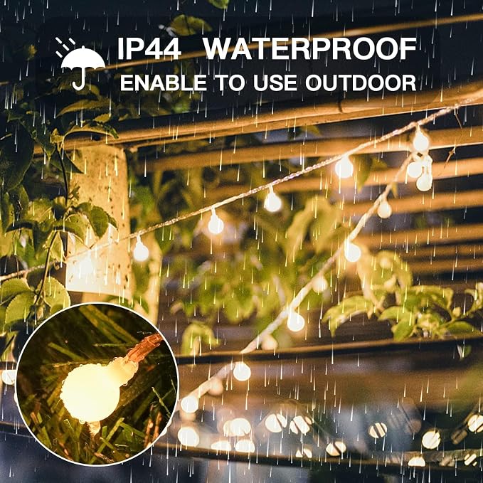 suddus Globe String Lights, 100 Led String Lights Plug in, Indoor Fairy Lights for Classroom, Backyard, Patio, Garden, Party, Bedroom, Living Room,Wall, Warm White