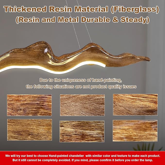 51.2in Linear Chandelier,Modern Resin Ceiling Pendant Lights for Dining Room,Island Lighting Hanging Light for Kitchen,Living Room