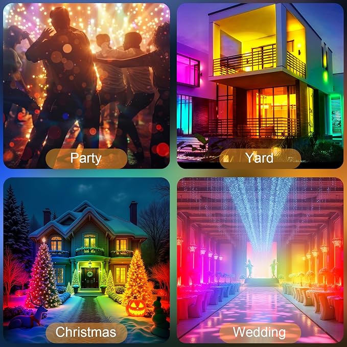 50W 2.4G Remote Control RGB Wall Washer Light, RGB Light bar with Remote Control & APP Control, for Birthday Party, Garden Lighting, Wall Display, Hotel, Building, Commercial Lighting