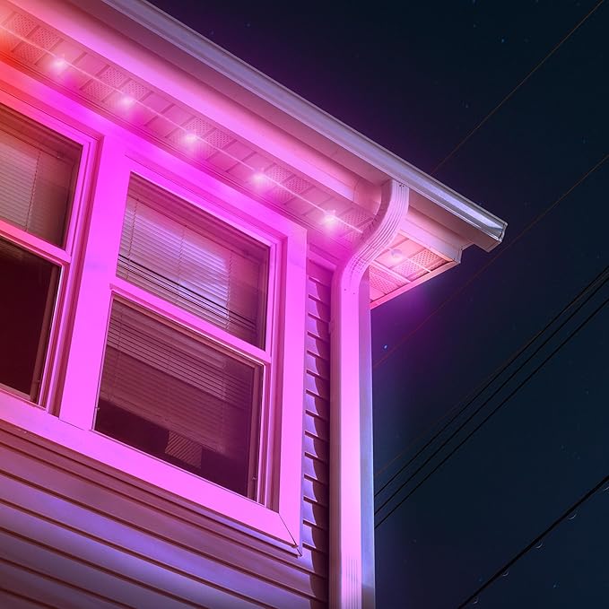 LIFX 50ft Permanent Outdoor Light Extension, Smart RGBW LED Strip, Wi-Fi Enabled, Supercolor, Compatible with Alexa, Google, Requires Base Kit for Holiday & Everyday Use, LFXSL50-30/LED/50EXT