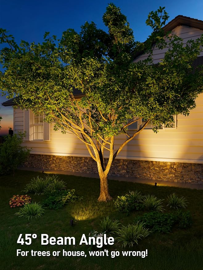 LEONLITE 4-Pack 5CCT 5W 12-24V Low Voltage LED Spotlight Oil Rubbed Bronze | 1800K2700K3000K4000K5000K, Landscape Pathway Lights Outdoor, CRI90, Aluminum Spot Lights for Garden, ETL, IP65 Waterproof