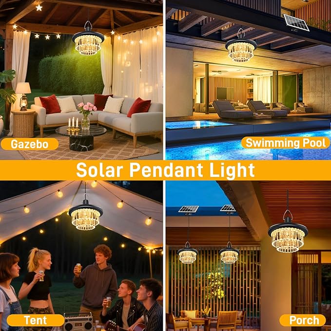 Solar Shed Light Otudoor - Solar Pendant Light Indoor Outdoor with 222 LED 800LM, 3 Modes Motion Sensor with Remote Control for Chicken Coop Barn Patio Gazebo Garage