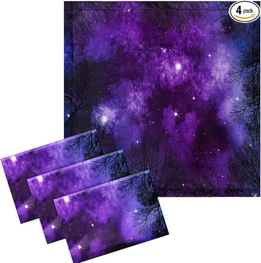 VIHOSE 4 Pcs 2 x 2 Feet Fluorescent Light Covers for Ceiling Lights Classroom Magnetic Light Filters for Reducing Harsh Glare Flicker for Office Classroom Home Drop Ceiling(Sky Forest)