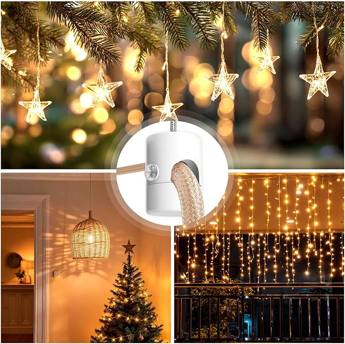 Upgrade 0.46’’ Big Hole Ceiling Hooks for Hanging Lights，Aluminum Ceiling Hook for Light Fixture, White Adjustable Swag Hook, Pendant Lights Hook, Swag Hooks for Hanging Lamp Shades (6 Pack)