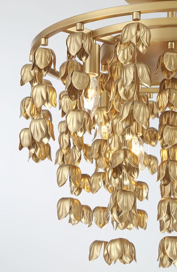 Minka Lavery 3965-732 Ashgrove 6 Light 21" Wide Semi-Flush Ceiling Fixture - Legacy Brass
