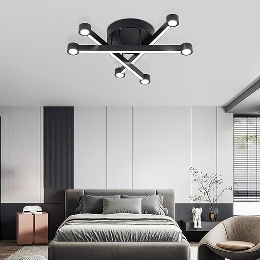 LED Mount Ceiling Light, Modern Close to Ceiling Light, Dimmable 3000K-6000K, LED Ceiling Lamp for Bedroom, Living Room, Dining Room, Kitchen