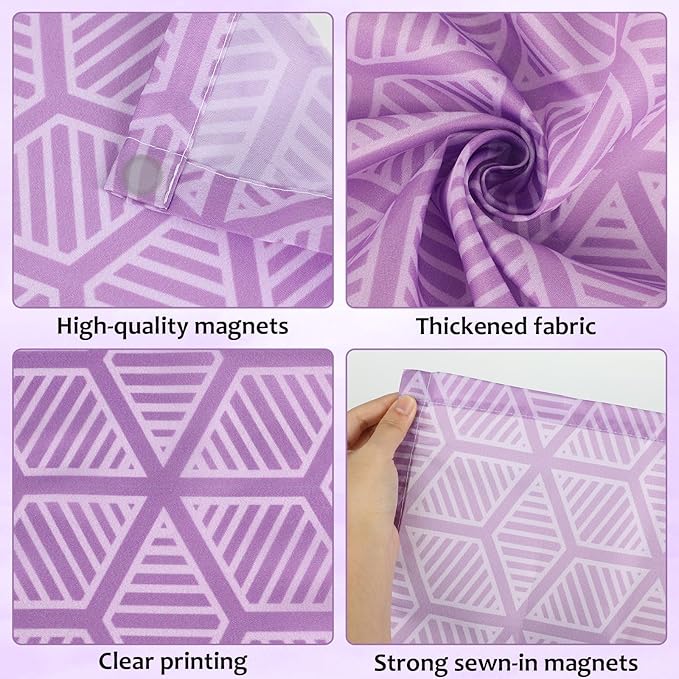 QOUBAI 6 Pcs Fluorescent Light Covers, 4x2 Feet Magnetic Light Cover Fluorescent Lights Shade Panel Positive Inspirational Ceiling Lights Filters for Office Classroom Home Drop Ceiling Plaid