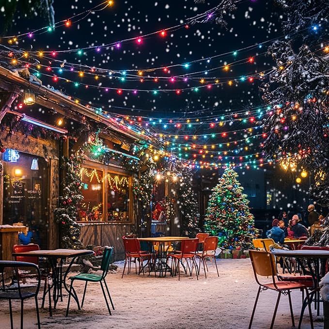 LiuZpatial Smart Globe Christmas Lights Indoor, 33 FT 100 LED Globe Fairy Lights Plug in, App & Remote Control, Timer Music Sync, Christmas Globe String Lights for Bedroom