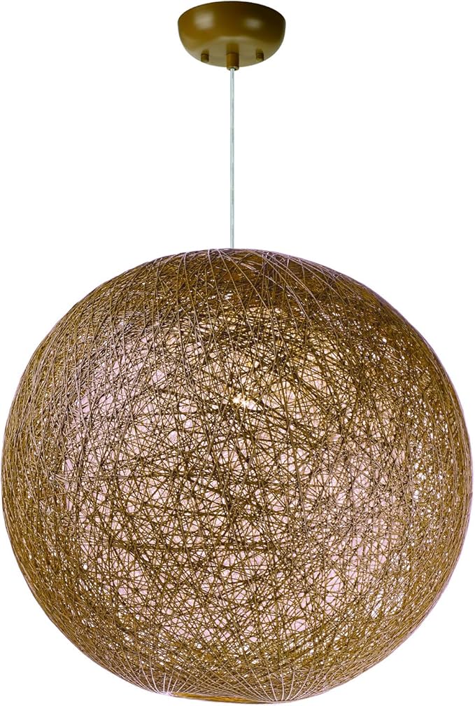 Maxim Bali-One Light Chandelier-19 Inches Wide by 19 inches high-Natural/White Finish -Traditional Installation