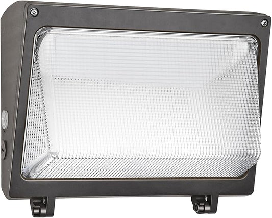 hykolity 120W LED Wall Pack Light with Dusk-to-Dawn Sensor, 16200lm 5000K Daylight Commercial Security Lighting, 750W MH Equivalent, 100-277V, Waterproof LED Outdoor Wall Mount Light for Warehouses