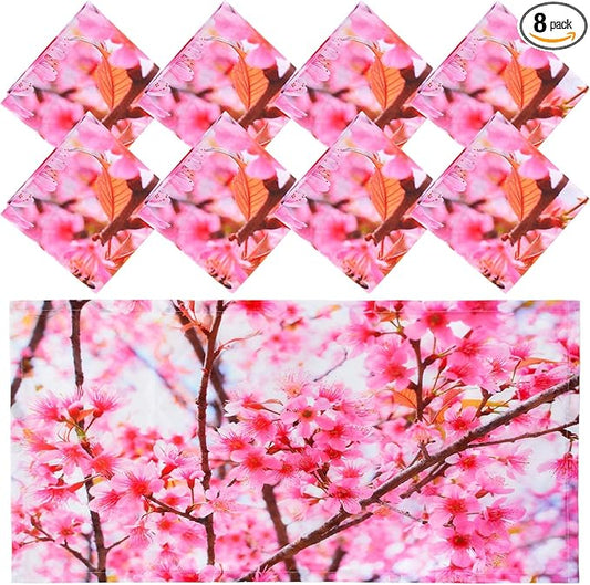 Patelai 8 Pack Fluorescent Light Covers for Classroom Ceiling 4 x 2 Feet Magnetic Light Covers Filter for Office School Drop Ceiling Supplies(Sakura)